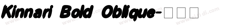 Kinnari Bold Oblique字体转换
